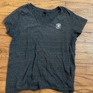 Charcoal Heather V-Neck Tee